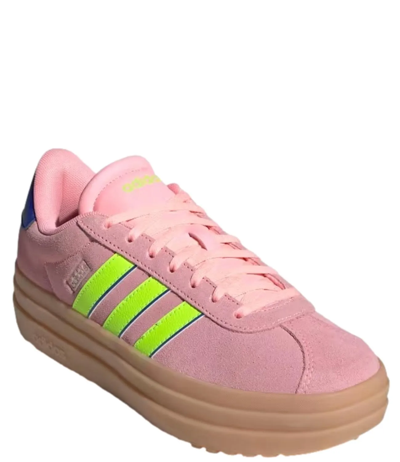 Adidas Scarpe Rosa Donna con linee fluo e lingua viola