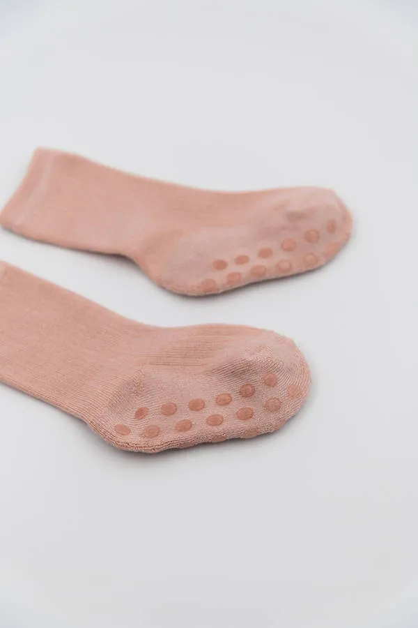 Calza Antiscivolo in Bambù - Nude Pink 47