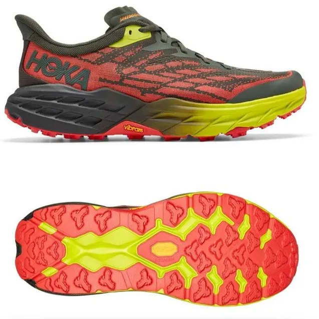 HOKA M SPEEDGOAT 5 SCARPA DA TRAIL-RUNNING - COLORE: THYME/FIESTA NUOVI ARRIVI FINO AL 48