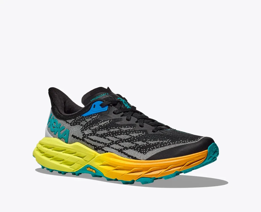 HOKA SPEEDGOAT 5 SCARPA UOMO AMMORTIZZATA DA TRAIL-RUNNING Colore Black / Evening Primrose