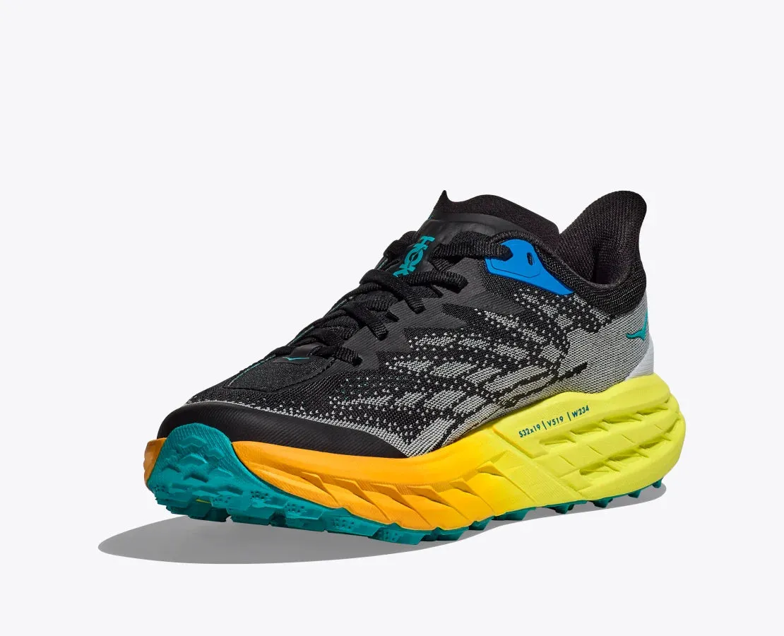 HOKA SPEEDGOAT 5 SCARPA UOMO AMMORTIZZATA DA TRAIL-RUNNING Colore Black / Evening Primrose