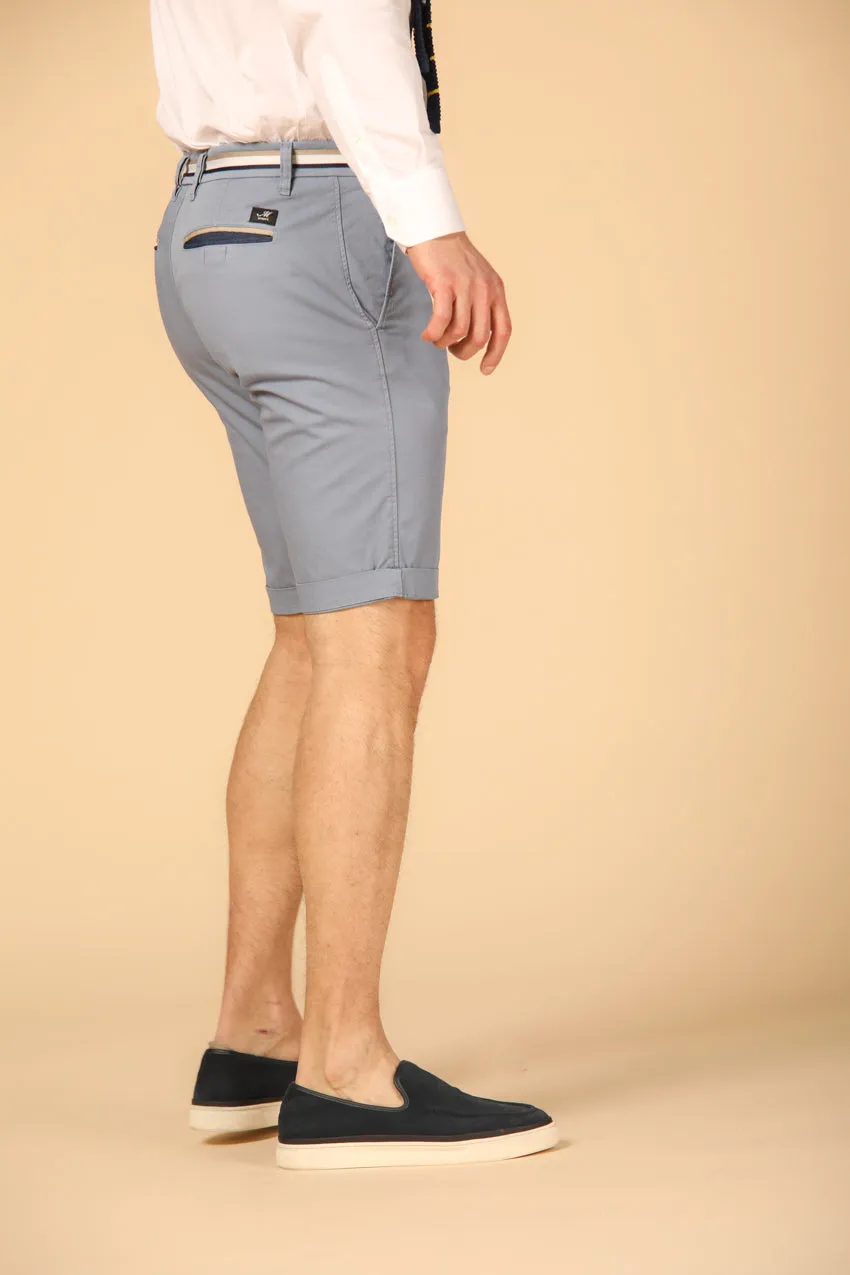 London Summer bermuda chino uomo in raso stretch regular fit