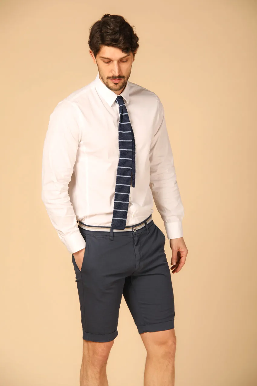 London Summer bermuda chino uomo in raso stretch regular fit