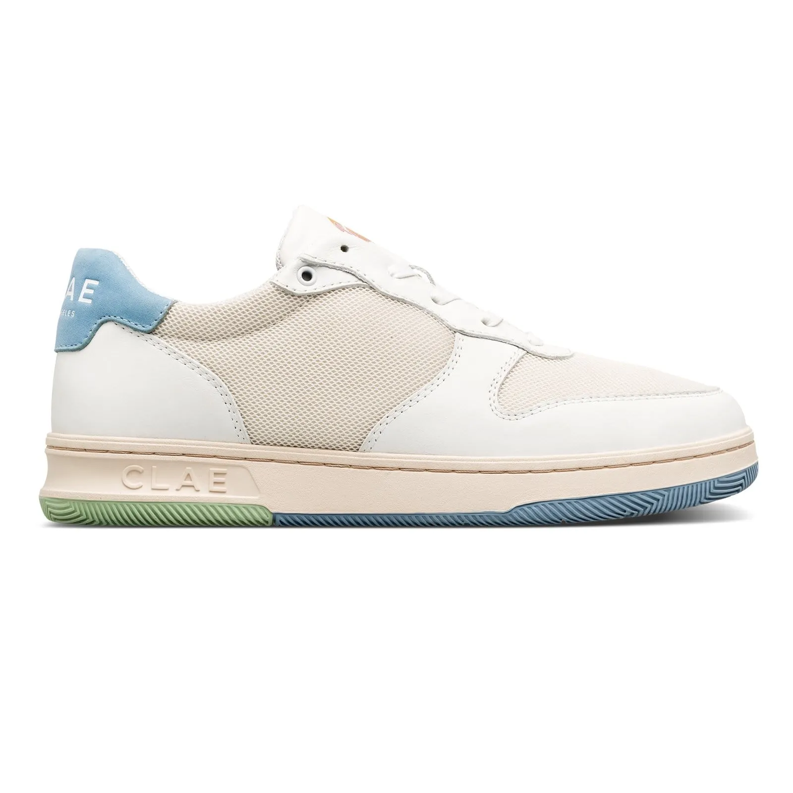 Malone Lite White Leather Blue Green