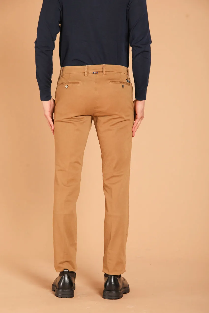 New York pantalone chino uomo in gabardina stretch regular fit ①