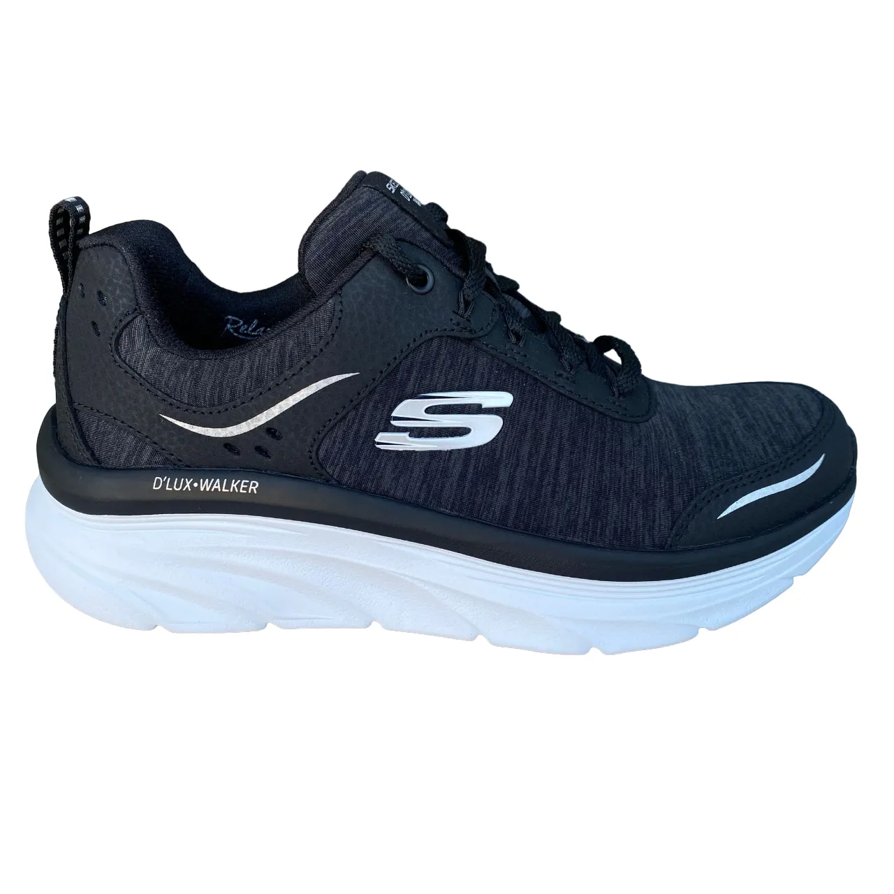 Skechers scarpa da passeggiata da donna D'Lux Walker Cool Groove 149336/BKW nero-bianco